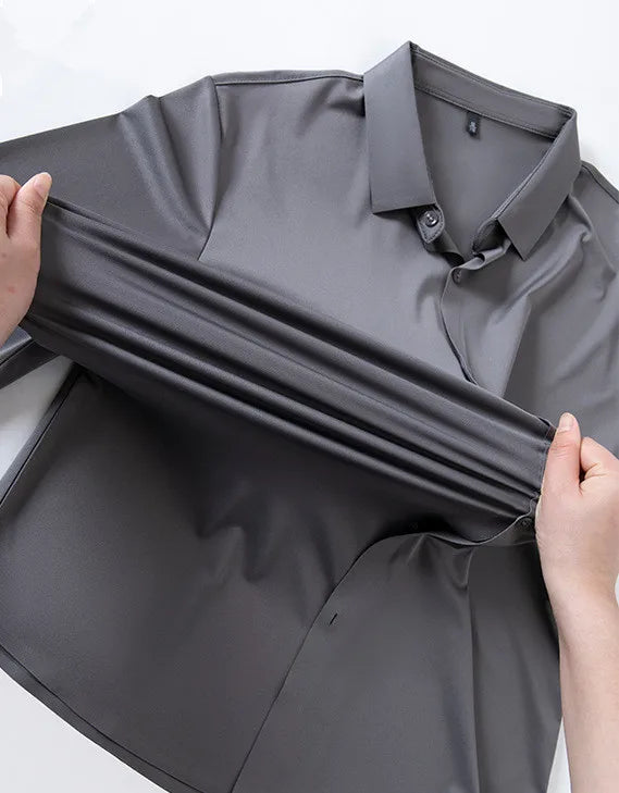 Chemise Habillée Homme Ultra-Stretch Manches Longues Anti-Froissé Douce Blanche Business Formel Élégante Confortable Intemporelle – Chemise Business Premium Ultra-Stretch Anti-Froissé Manches Longues Blanche | Mode Homme Business Formel Premium