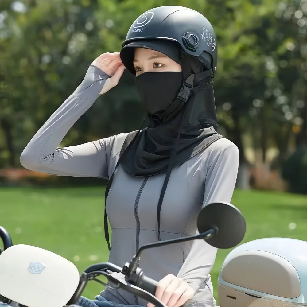Cagoule Anti-UV Respirante – Masque Visage & Cache-Cou Long | Cyclisme, Moto, Pêche & Randonnée | Homme & Femme