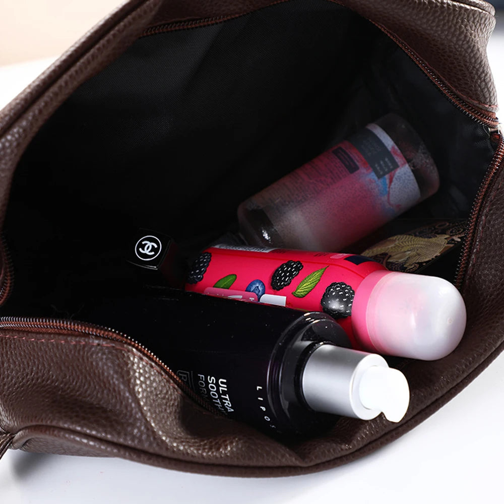 Trousse Toilette Homme Personnalisée – Grande Capacité Voyage Zipper | Cadeau Homme
