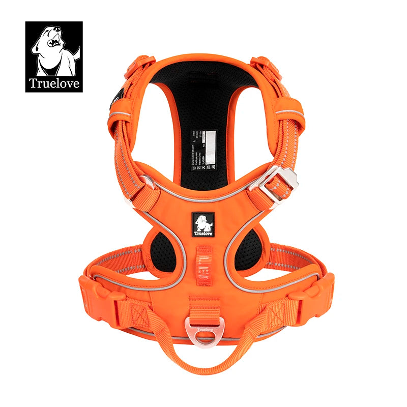 Hundegeschirr TRUE LOVE Anti-Zug Nylon Reflektierend Verstellbar – Bequem Einfaches Anlegen Alle Größen | Truelove TLH5654