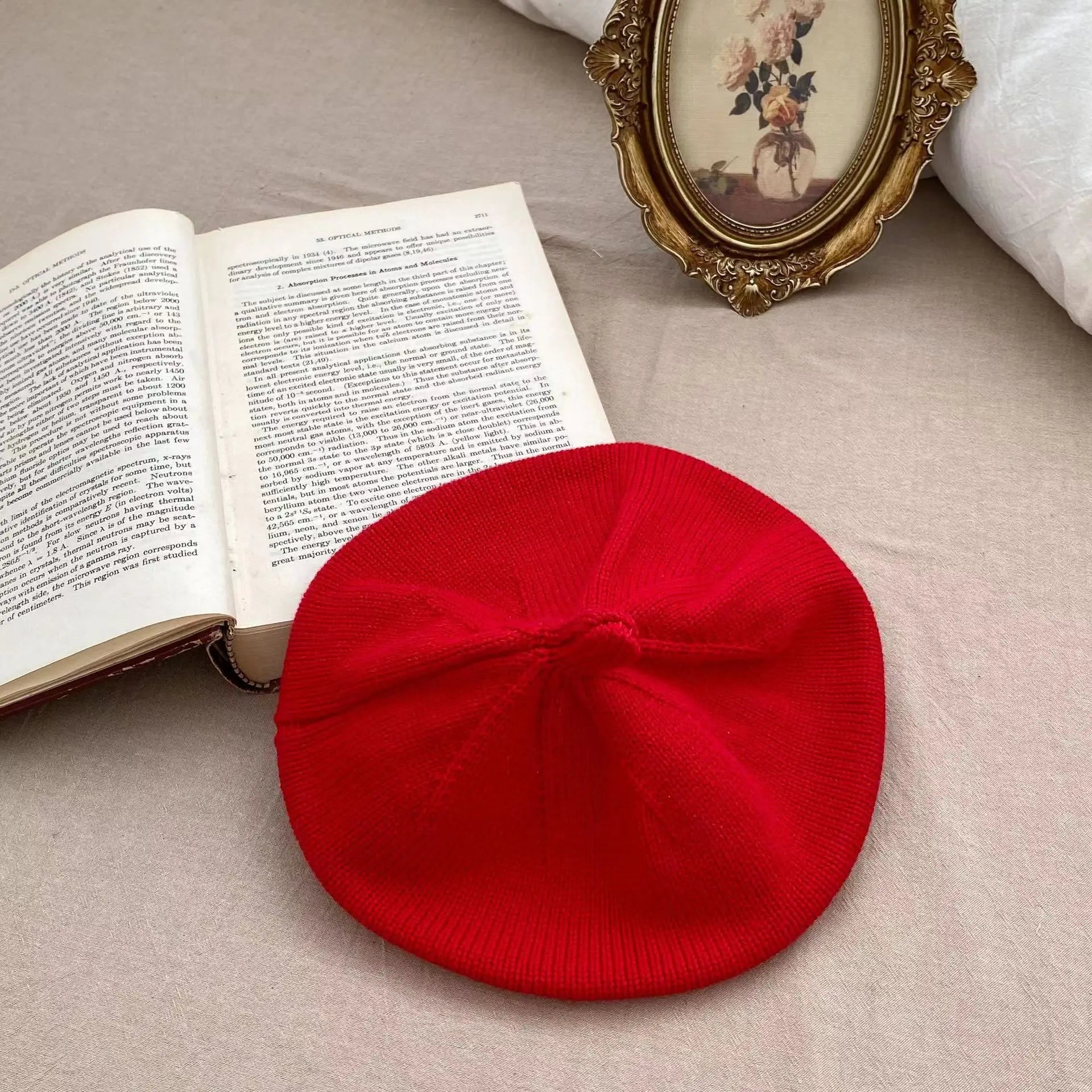Béret Tricoté Enfant Couleur Unie – Bonnet Peintre Chaud Automne Hiver Fille Garçon Tendance
