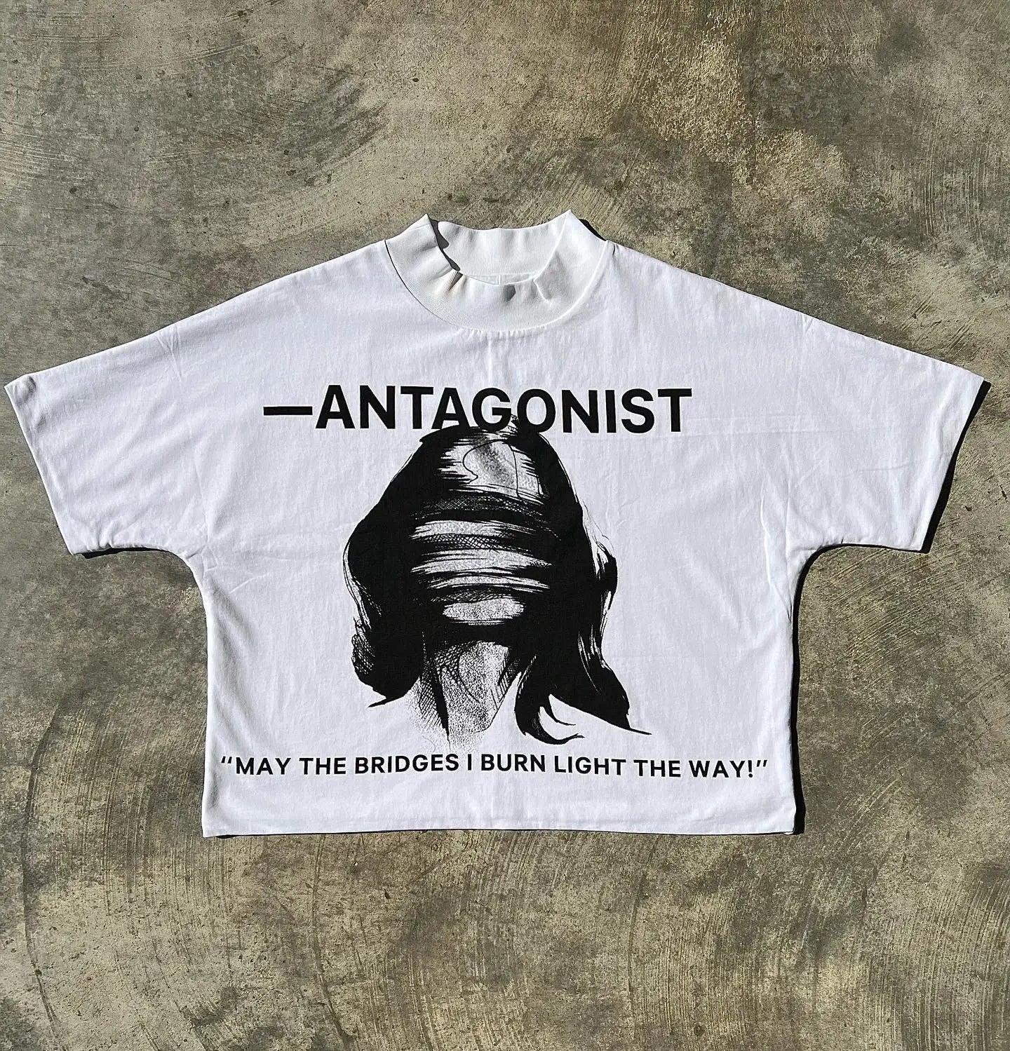 T-Shirt Oversize Unisexe Imprimé Aesthetic Y2K Gothic Gris – Manches Courtes Hip Hop Casual | Été
