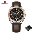 Montre Homme NAVIFORCE 2026 Quartz Cuir Sport Casual Jour Date – Élégante Fashion
