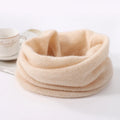 Tour de Cou Laine Mérinos 100% Femme – Écharpe Tube Ajourée, Cache-Oreilles & Masque Visage | Automne Hiver | Headband Chic
