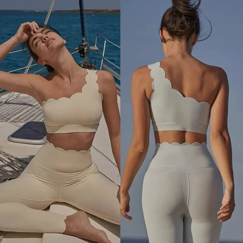Ensemble Yoga Femme Crop Top Dos Nu & Legging – Respirant, Sexy & Anti-Transpiration | Gym, Fitness & Sport Été