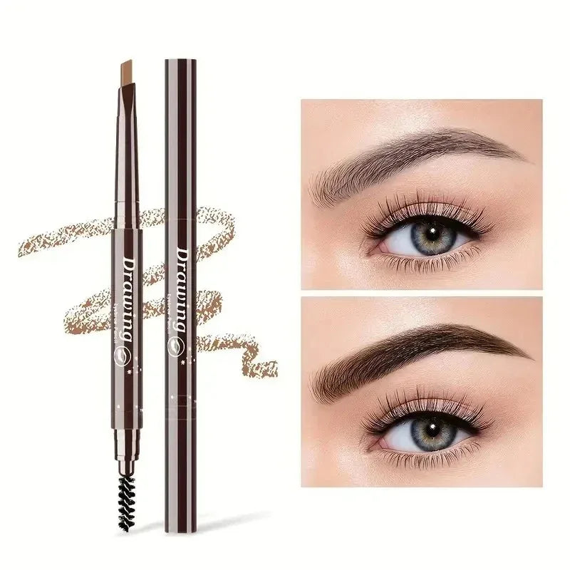 Crayon Sourcils Double Embout – Ultra-Fin Waterproof Longue Tenue | Maquillage Professionnel