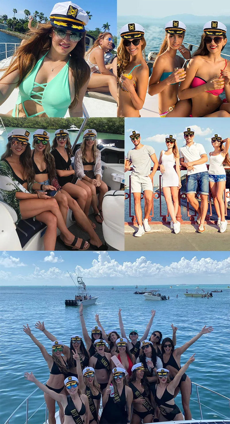 Chapeau Capitaine Marin Adulte – Réglable Homme & Femme | Déguisement & Fête