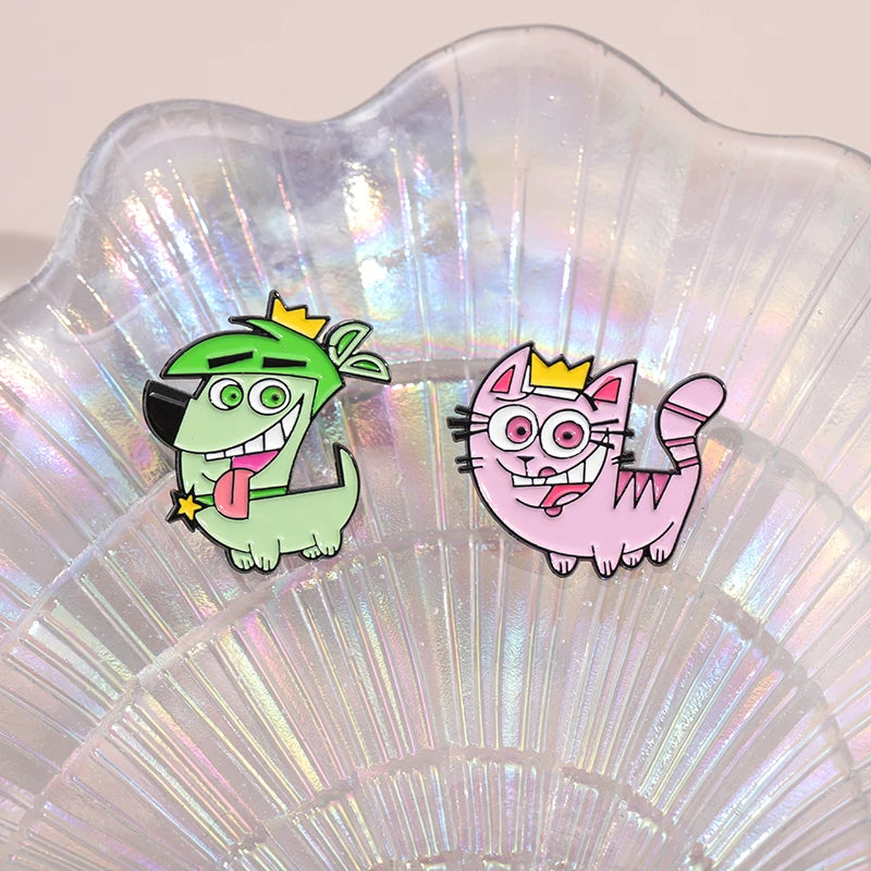 Pin's Émail Animaux Cartoon – Pingouin, Grenouille, Lapin & Chat | Broche Métal Badge Lapel | Bijou Cadeau Tendance