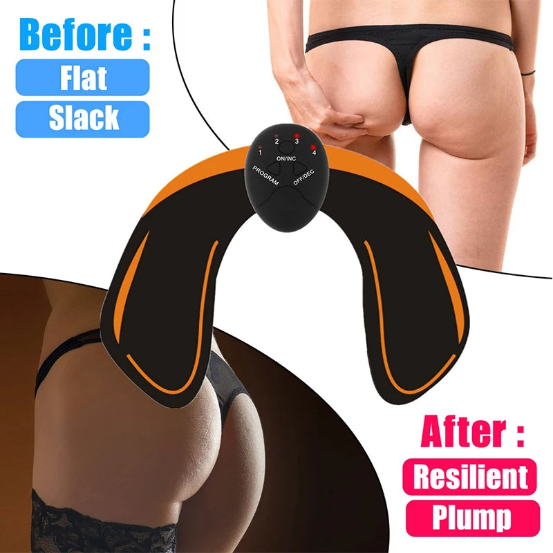 EMS ABS Stimulator Hip Trainer Abdominal Exercise Fitness Body Slimming Massager Stickers Weight Loss Massager Muscle Stimulator