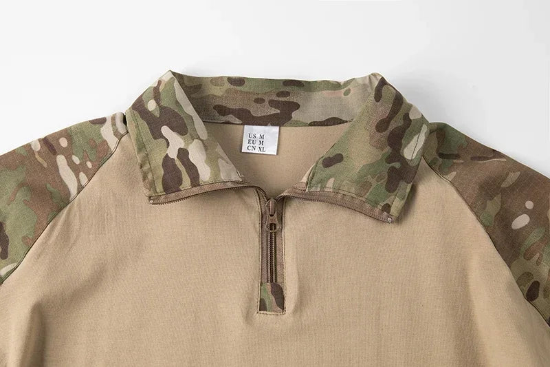 T-Shirt Tactique Homme Airsoft Combat Armée Paintball Chasse Respirant Outdoor Militaire | T-Shirt Tactique Outdoor Premium
