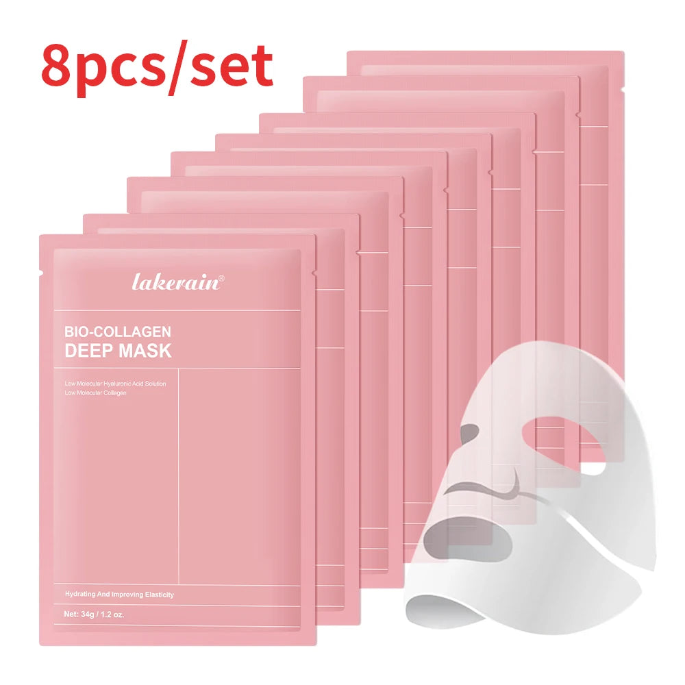 Masque Visage Bio-Collagène Nuit – Hydratation Profonde, Rétrécissement des Pores & Éclat | Soin Overnight Repulpant
