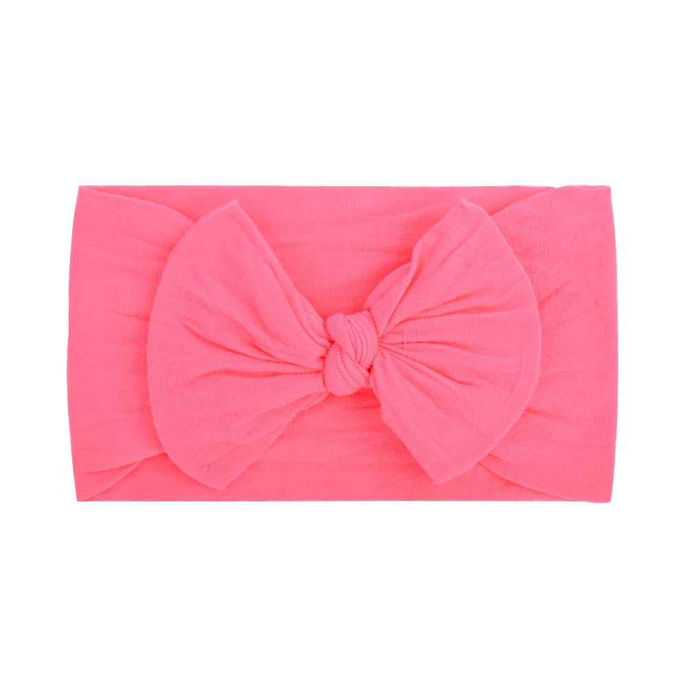 Bandeau Nœud Bébé Fille Élastique Large – Turban Headband Accessoire Cheveux 48 Couleurs