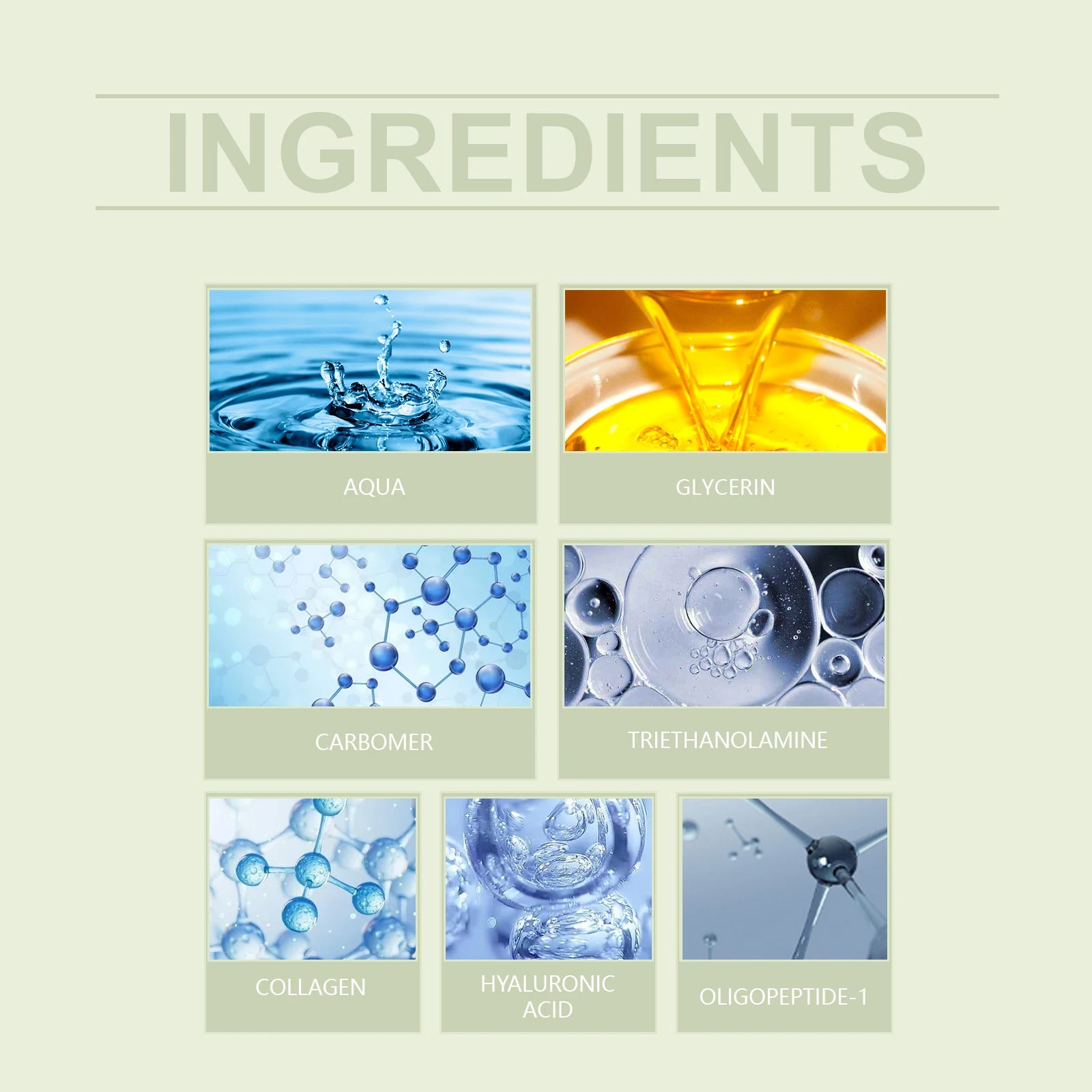 Sérum Contour des Yeux Collagène – Anti-Cernes Poches Gonflements Liftant Hydratant Roller