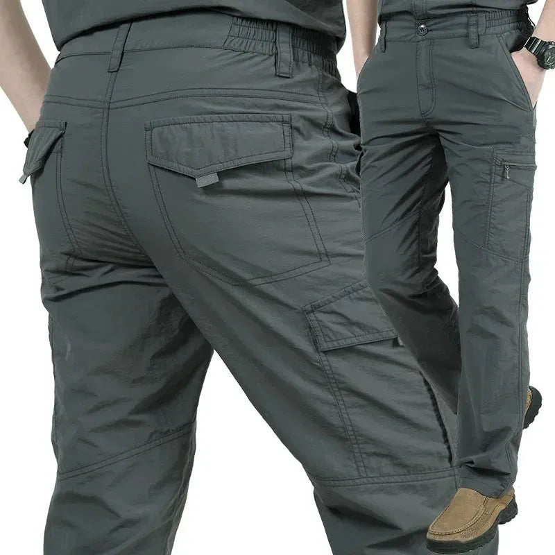 Pantalon Cargo Homme Léger Imperméable Séchage Rapide Tactique Camping Outdoor – Respirant Casual Été | Mode Homme Aventure