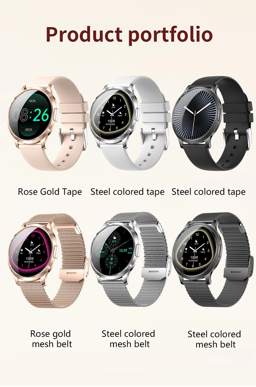 Smartwatch AMOLED 1.32" Unisexe 2025 – Cadran Personnalisable, Appels Bluetooth & Suivi Cardio | Sport & Fitness | Homme & Femme