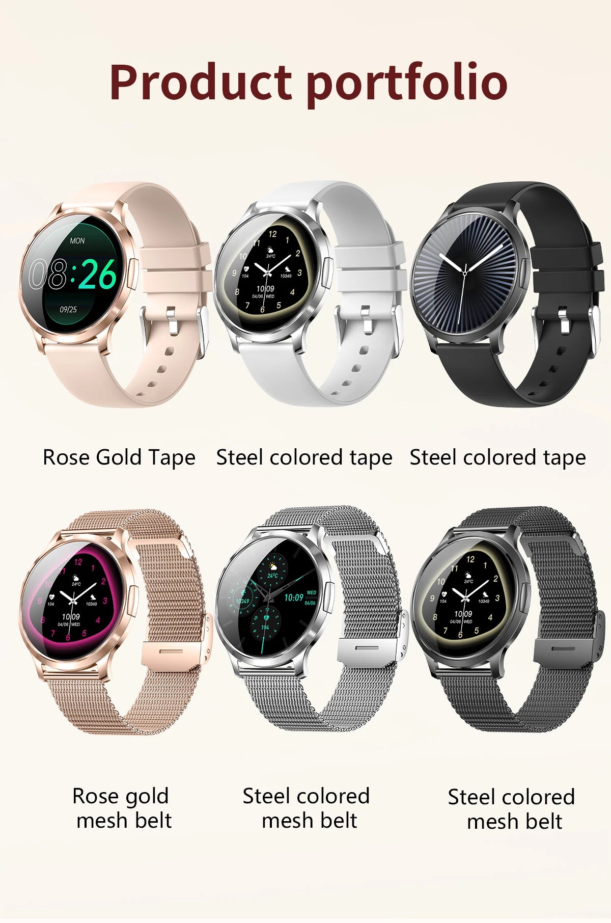 Smartwatch AMOLED 1.32" Unisexe 2025 – Cadran Personnalisable, Appels Bluetooth & Suivi Cardio | Sport & Fitness | Homme & Femme