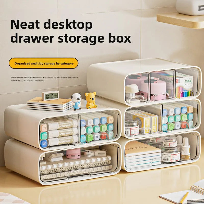 Boîte Rangement Bureau Tiroirs – Cosmétiques Papeterie Organisateur Multifonction