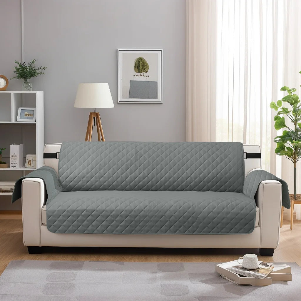Housse Canapé Matelassée Imperméable Antidérapant Sangles Élastiques – Protège Canapé Lavable Enfants & Animaux | Déco Maison