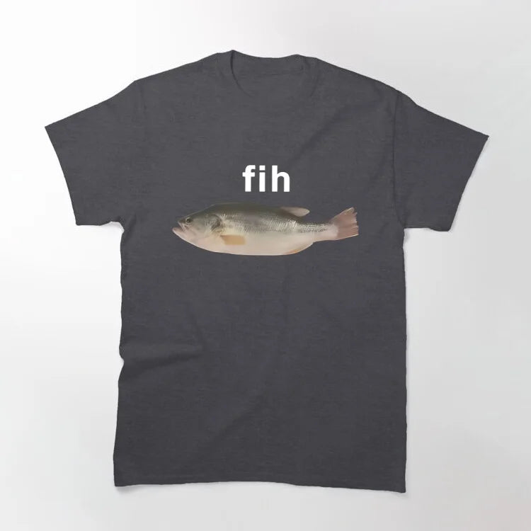 T-Shirt Homme Mème Poisson Humour Harajuku Oversize Manches Courtes Été Y2K Casual Funny Tendance Confortable Viral – T-Shirt Humour Premium Mème Poisson Harajuku Oversize Y2K | Mode Homme Pop Culture Humour Premium