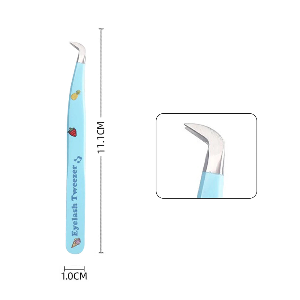 Pinces Extension Cils Inox – Outil Pose Cils & Nail Art | Ramasse-Strass