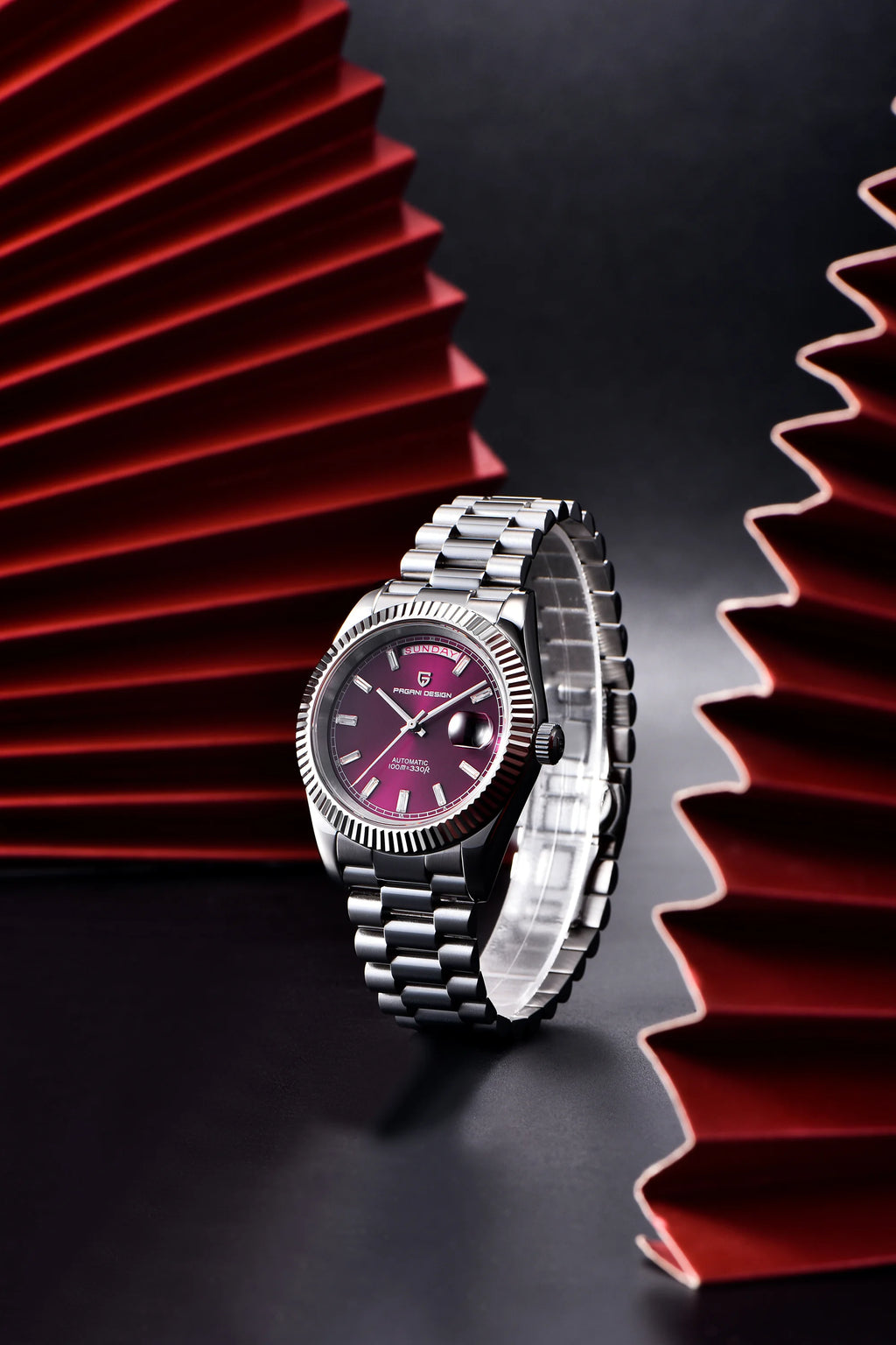 PAGANI DESIGN DD40 2026 Montre Automatique Homme – Verre Saphir AR, Mécanique, Acier Inoxydable | Montre Luxe Homme