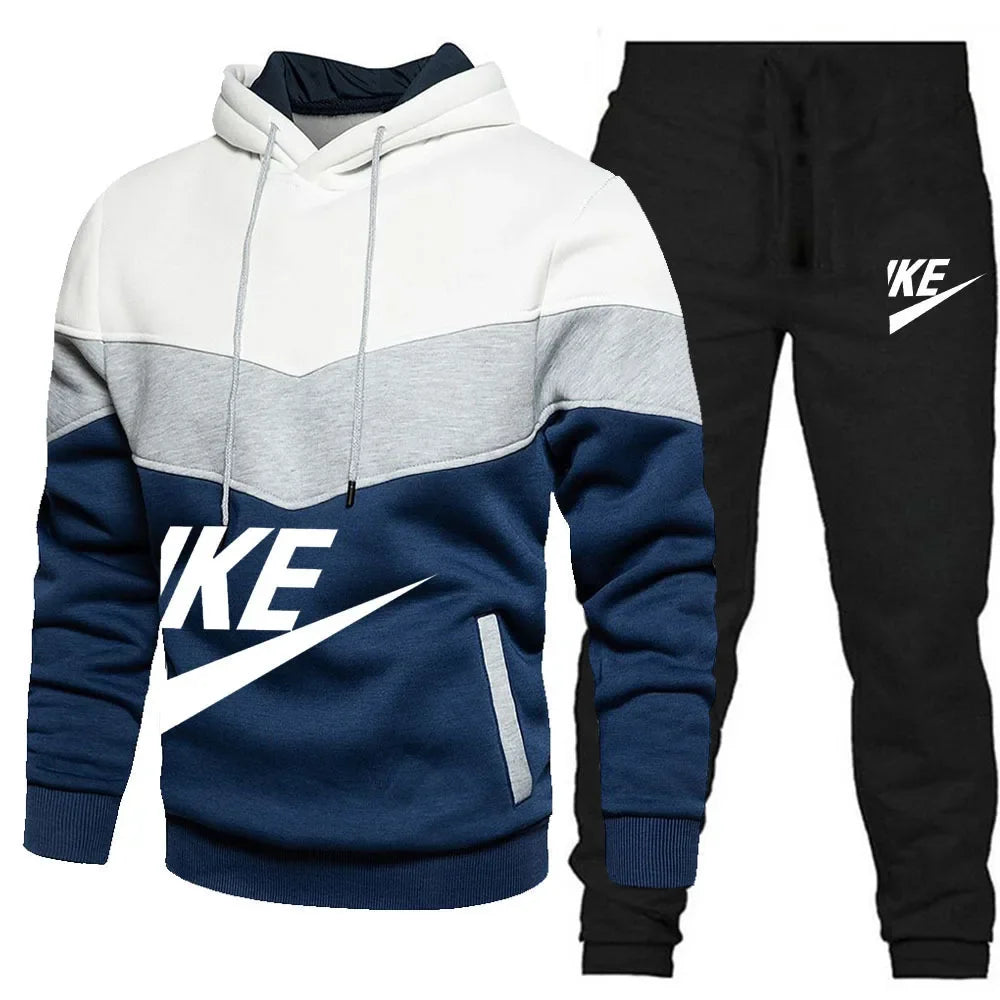 Ensemble Survêtement Homme 2 Pièces Hoodie Zippé + Pantalon Automne Hiver Casual Sportswear Confortable Tendance Chaud – Ensemble Sport Premium 2 Pièces | Mode Homme Sportswear Premium