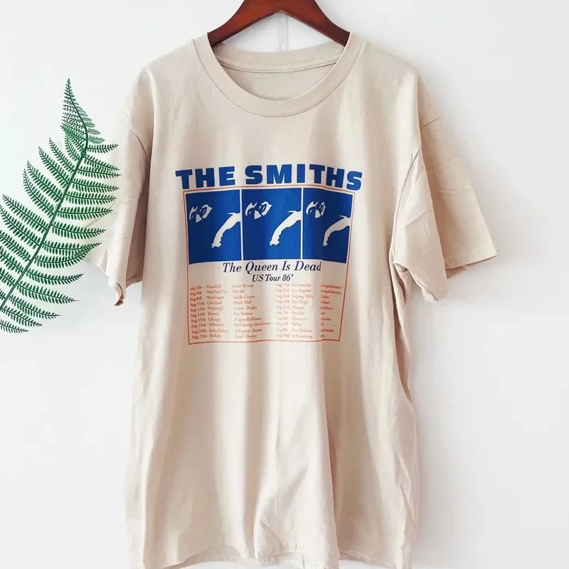 T-Shirt The Smiths Unisexe Rétro Indie Punk Rock – Imprimé Groupe Morrissey | Fan Art Vintage