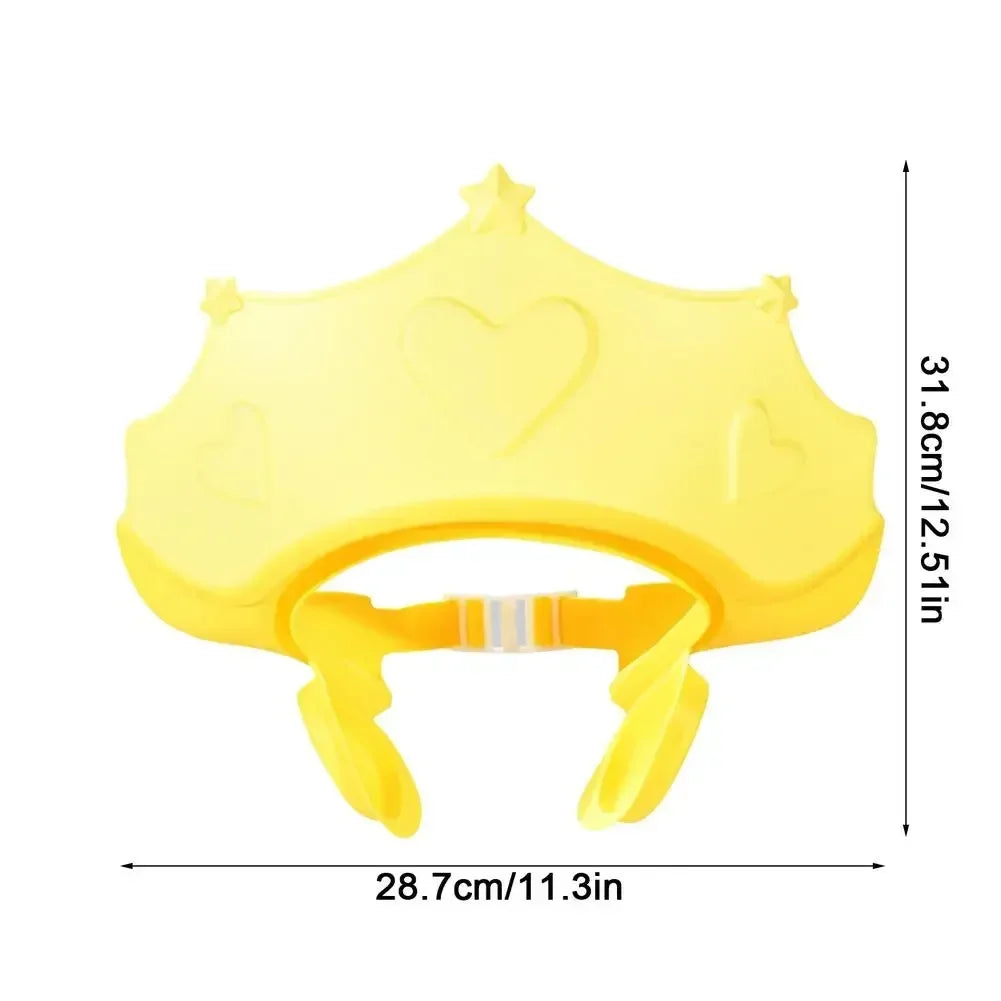Chapeau de Douche Bébé Enfant – Visière Shampoing Ajustable Protection Oreilles Tête Douce
