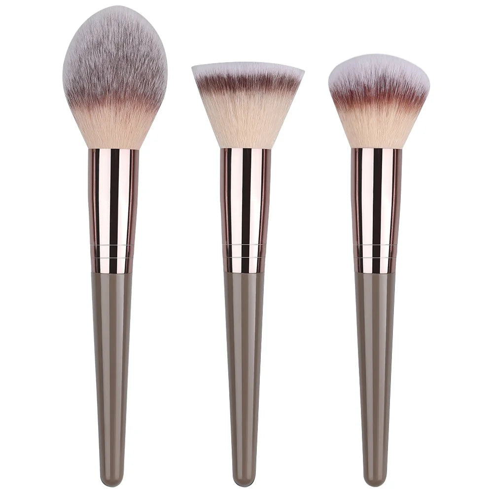 Set Pinceaux Maquillage Fluffy 3 à 20 Pcs – Poudre Libre, Fards & Blush | Brosse Fond de Teint Femme