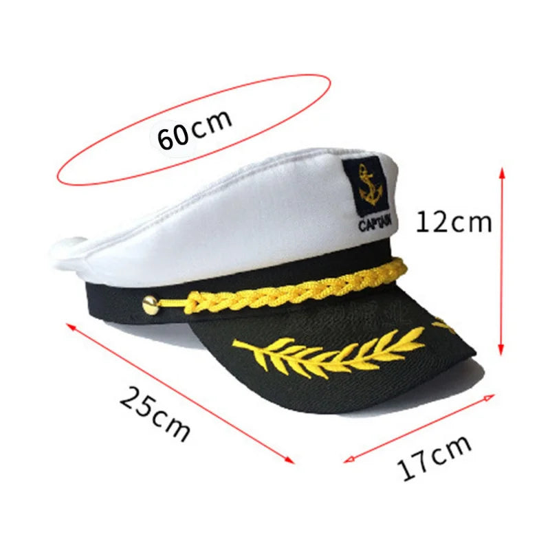 Chapeau Capitaine Marin Adulte – Réglable Homme & Femme | Déguisement & Fête