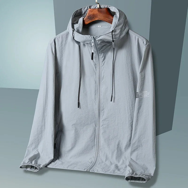 Veste Coupe-Vent Unisexe Anti-UV Capuche Été – Séchage Rapide Pêche Chasse Outdoor Homme & Femme | Windbreaker Protection Solaire