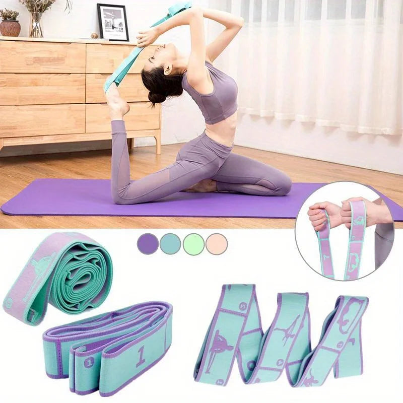 Bande Élastique Stretching Yoga & Danse – Sangle de Flexibilité | Pilates, Fitness & Rééducation | Résistance Progressive
