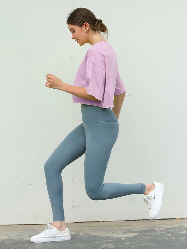 Top Sport Femme Y2K Manches Courtes – Yoga, Danse & Fitness | Coupe Ample Tendance | T-Shirt Sportif Polyvalent Été