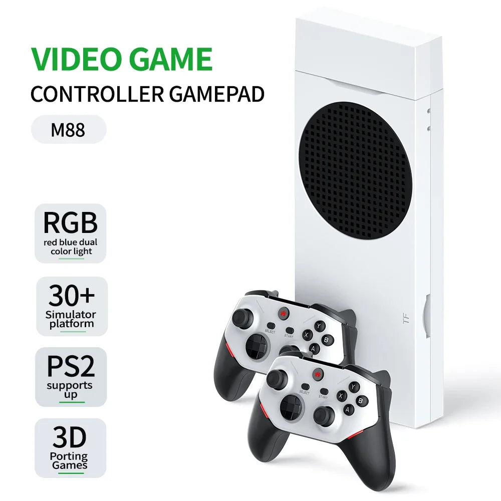 BOYHOM M88 Console de Jeu Rétro 4K – Clé HDMI ARM Mali-G52 GPU, 20 000 Jeux Intégrés, Manette Sans Fil, Compatible PS2/PS1/N64/DC