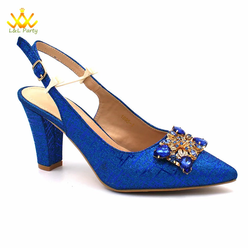Ensemble Chaussures + Sac Italien Orange Cristal – Pumps Luxe Mariage Fête 2024