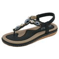 Sandales Bohème Plage Femme Flats 2025 – Casual Loisirs Grande Taille 36-42