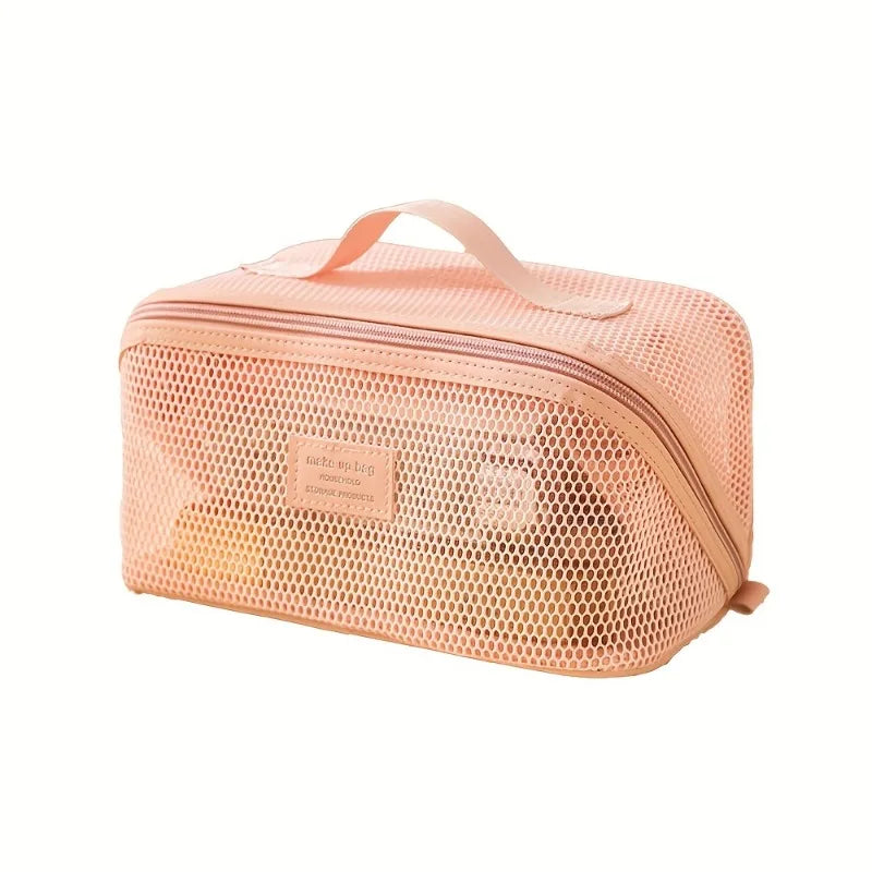 Trousse Organisateur Maquillage Luxe – Kit Toilette Femme Voyage | Boîte Cosmétique Zip