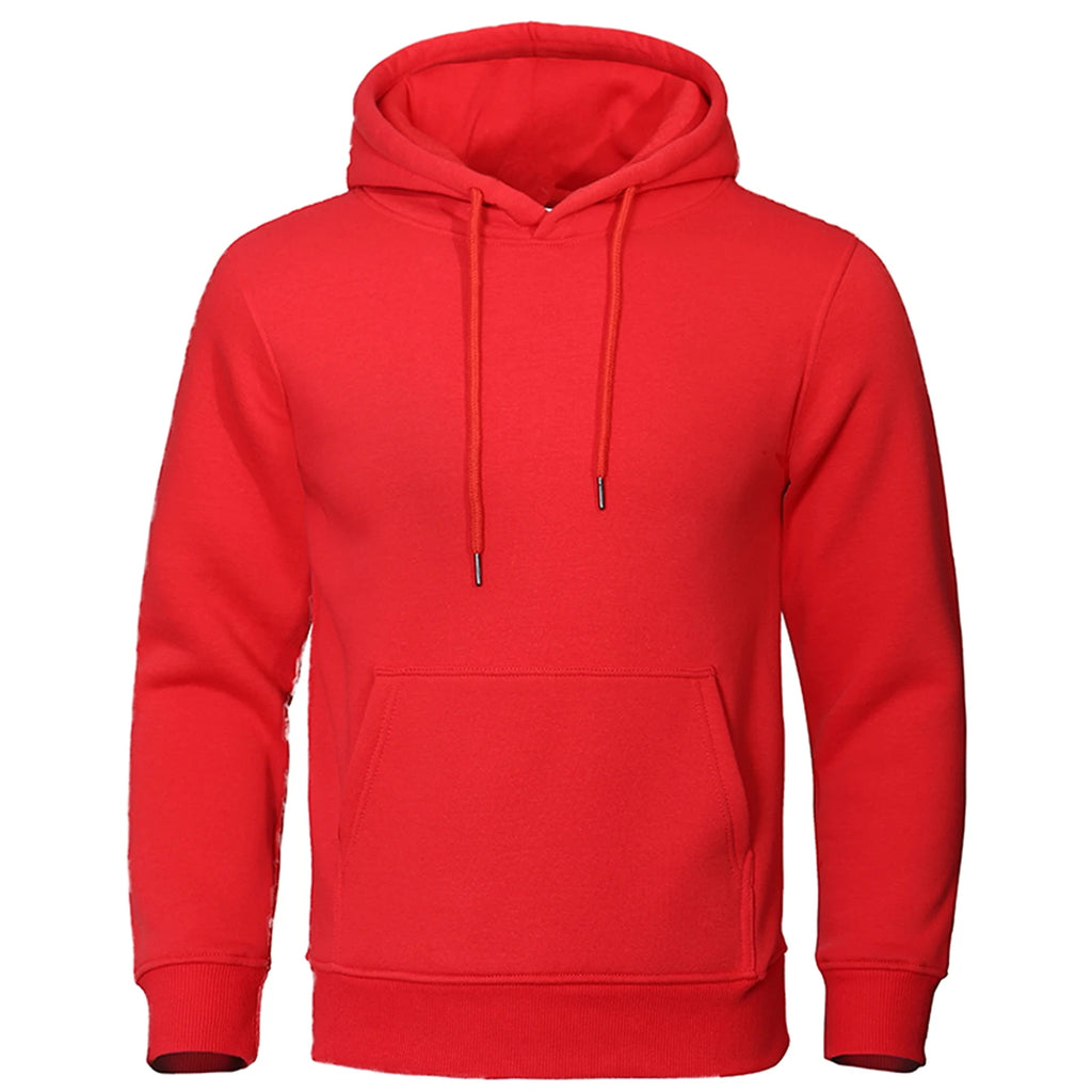 Sweat Homme Polaire Couleur Unie – Pullover Chaud Casual Streetwear Sport École Automne Hiver | Mode Homme Premium
