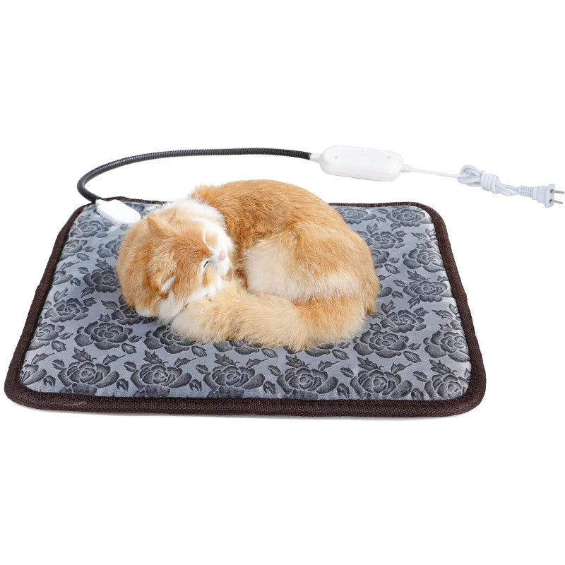 Couverture Chauffante Électrique Animaux Imperméable Anti-Morsure Résistante – Température Constante Réglable | Tapis Chauffant Chien Chat