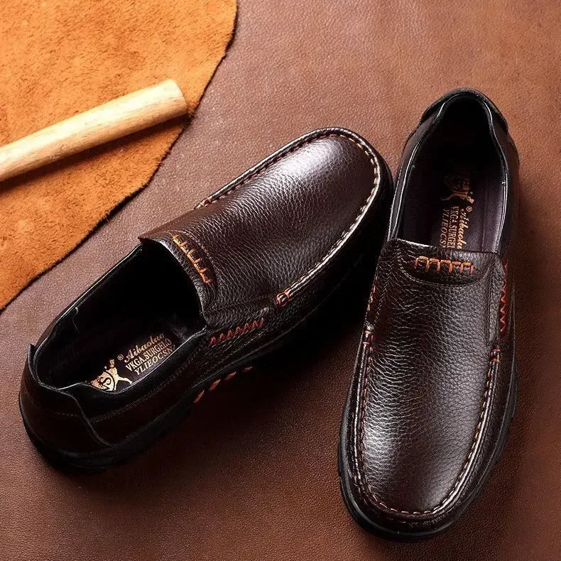 Chaussures Business Cuir Léger Homme – Casual Confortables Senior & Adulte Vente Directe