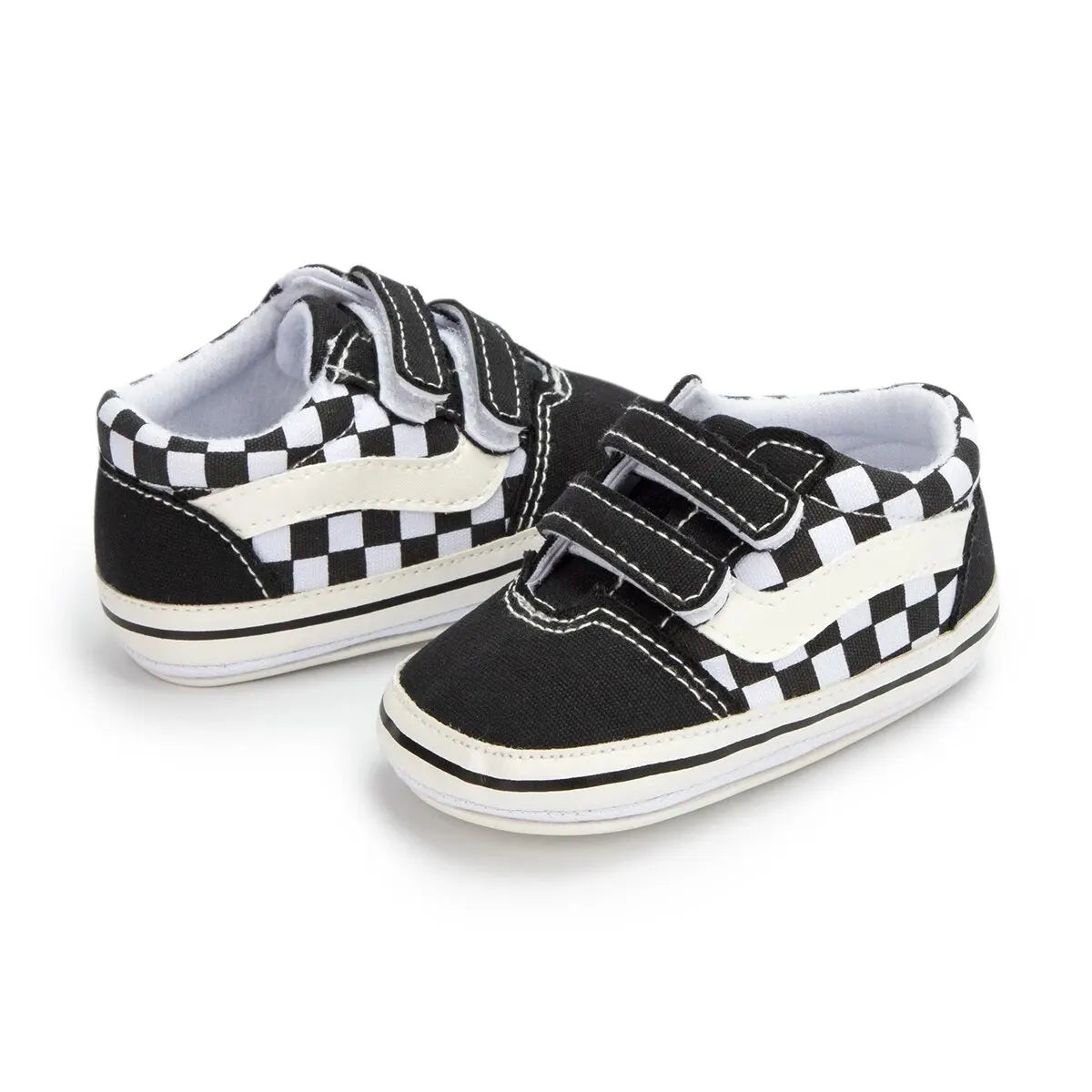 Chaussures Bébé Toile Unisexe Semelle Antidérapante – Sneakers Premiers Pas Garçon Fille Casual