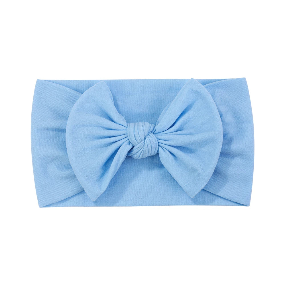 Bandeau Nœud Bébé Fille Élastique Large – Turban Headband Accessoire Cheveux 48 Couleurs