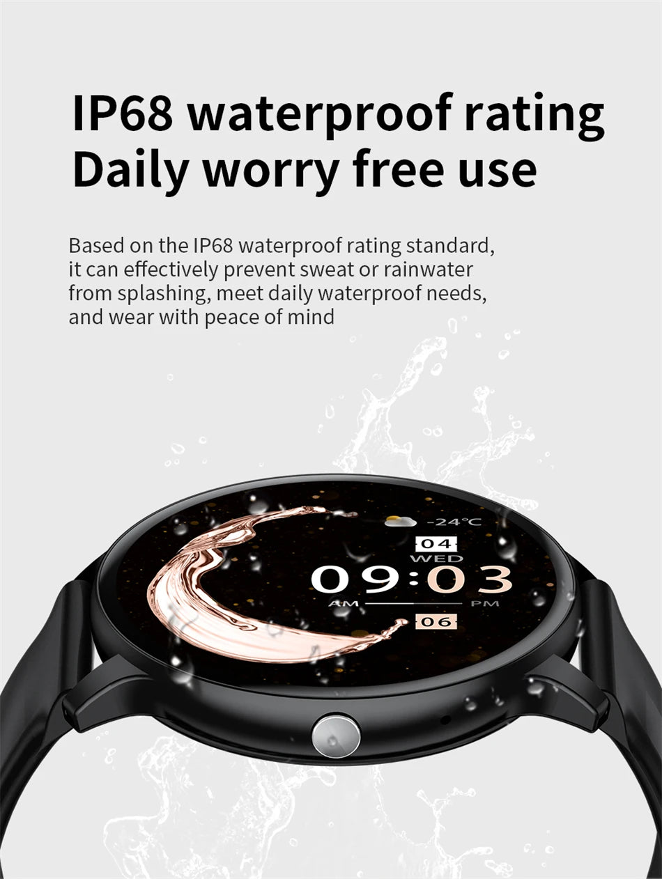 Smartwatch Unisexe 1.39" Appels Messages Sport Calories Météo Cadran DIY Personnalisable Homme Femme Étanche | Smartwatch Unisexe Multifonction Premium