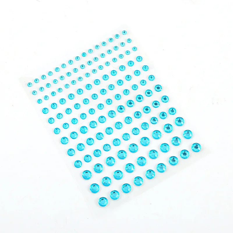 Stickers Strass Visage Jetables – Diamants Acryliques Crystal Larme & Yeux | Maquillage Scène & Festival