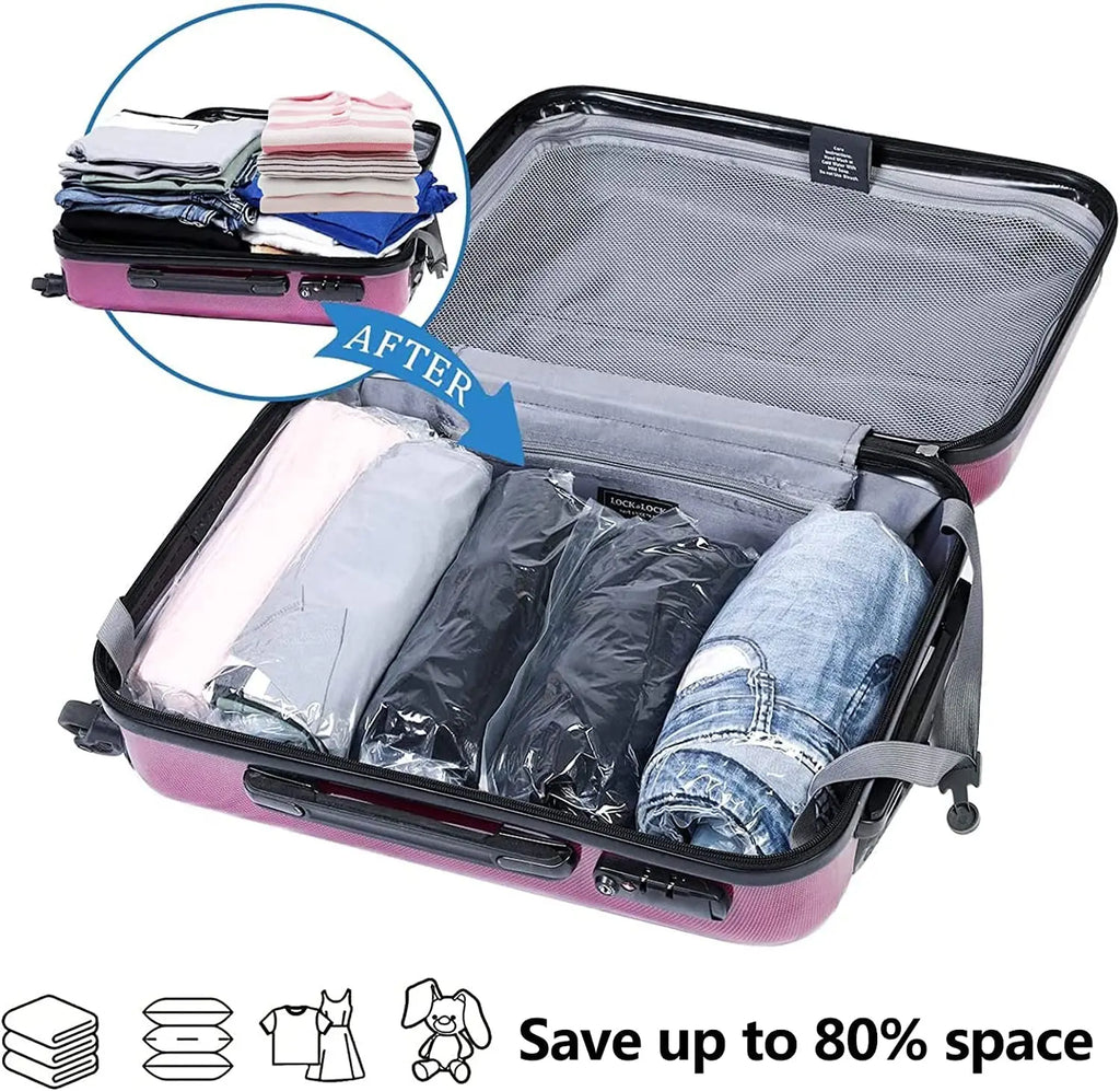 Sacs de Rangement Compressibles Roll-Up – Organisateur Valise Voyage Croisière Maison