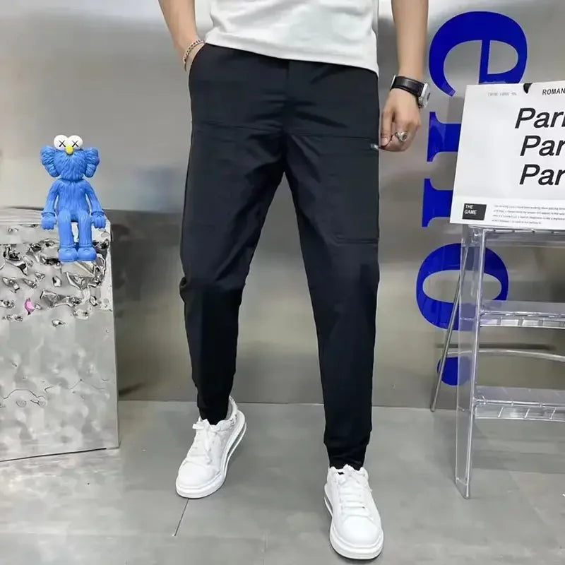 Pantalon Cargo Homme Multi-Poches Stretch – Jogging Slim Casual Outdoor Travail