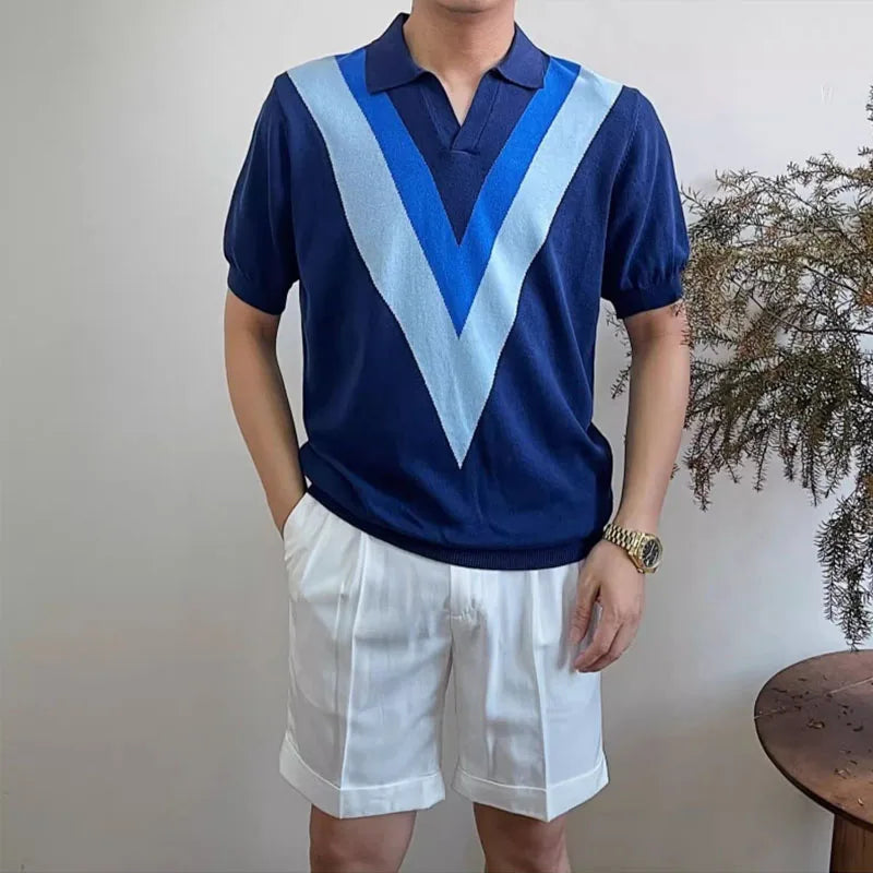 T-Shirt Homme Ice Silk Tricoté Style Américain – Manches Courtes Ultra-Léger | Fitness, Casual & Grande Taille | Été