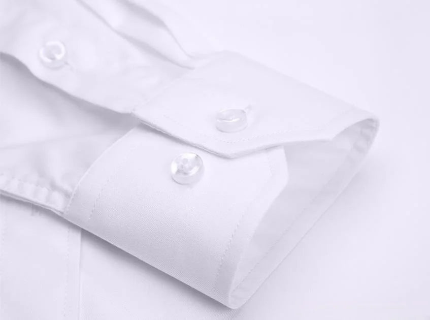 Chemise Homme Formelle Manches Longues Bureau Uni Mode Business Poche Sociale Bleu Blanc Grande Taille S-5XL – Élégante & Professionnelle | Mode Homme Premium