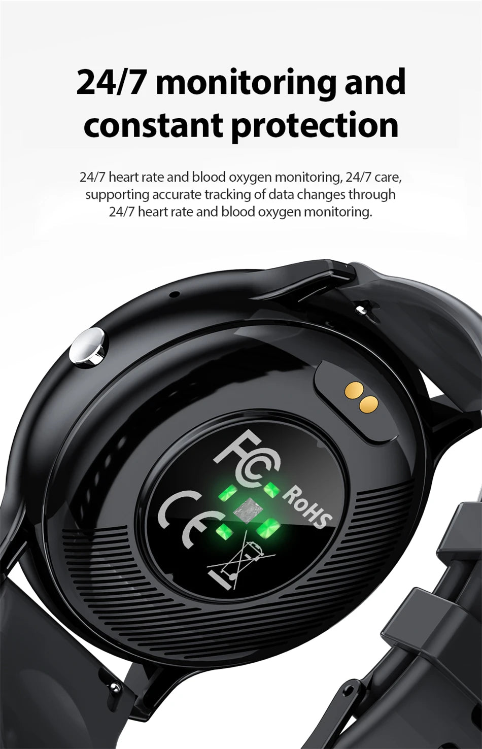Smartwatch Unisexe 1.39" Appels Messages Sport Calories Météo Cadran DIY Personnalisable Homme Femme Étanche | Smartwatch Unisexe Multifonction Premium
