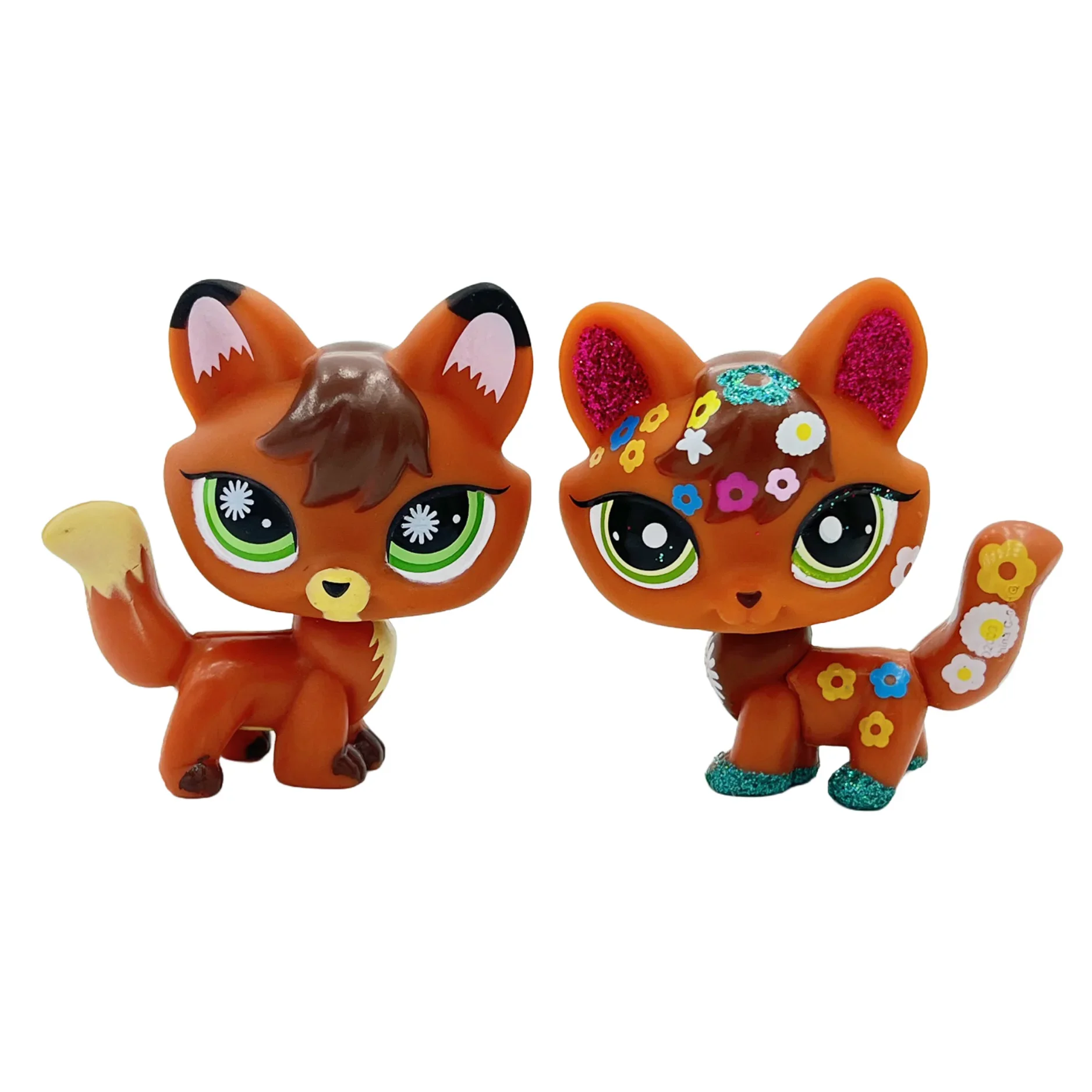 Lot 2 Figurines Animaux Rares LPS – Chat Mignon & Chien Tête Ballante Teckel Colley Cocker Danois | Jouet Collectionnable Enfants